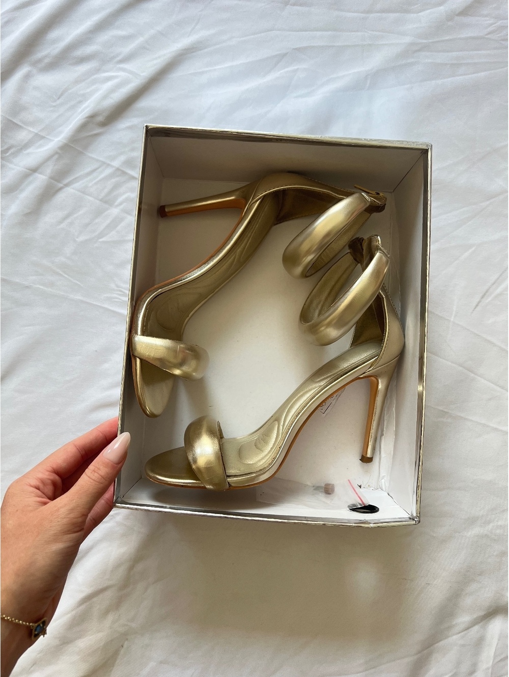 Azalea Wang Gold Heels